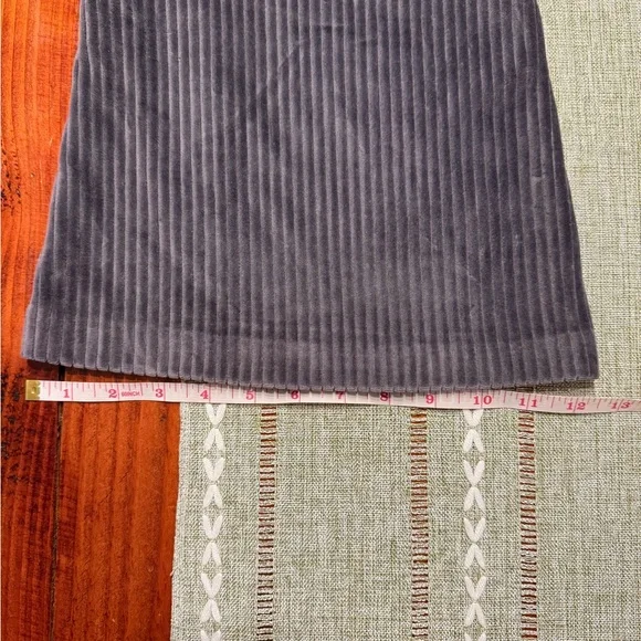 Aerie Gray Velvet and Corduroy Flare Pants - Picture 6 of 6